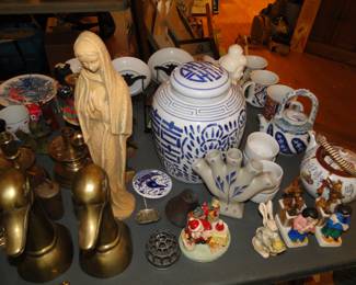 Pottery pieces from around the world as well