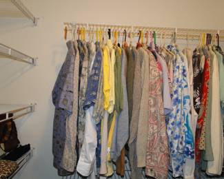 A very small selection of men's clothing, but we have lots and lots and lots of women's clothing too