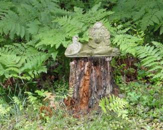 Walk the yard, find the art. It's kinda like hide-n-seek, but with prizes