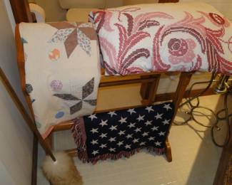 Handmade quilts just waiting to be finished