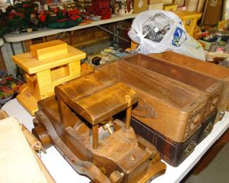Wood cars, and more Singer sewing machine drawers