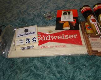 Lowenbrau Calendar, and of course the King of Beers, Budweiser