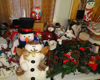 Snowmen, wreaths, swag and more