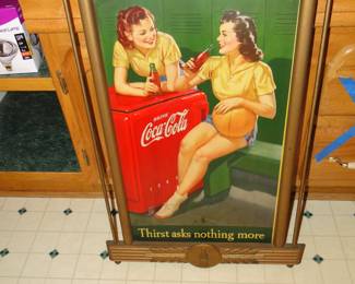 Coca Cola advertising sign, original, and in perfect condition