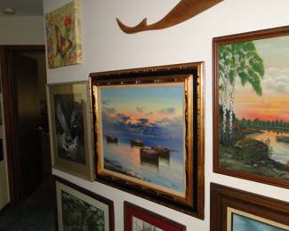 Hand painted murals, and portraits too