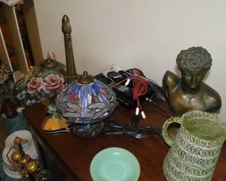 And then we have some dragonfly Tiffany Lamp