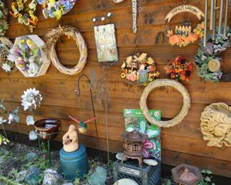 Wreath wall, compliments of Heidi