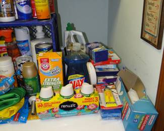 Only $1 each item, for cleaning supplies and household cleaners