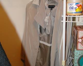 With the matching detachable hat, this rainy day coat is item #2