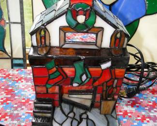 Chimney stained glass piece