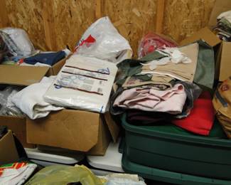 We have yards, and yards, and bolts and bolts and bolts of fabric, along with remnants, and small samples as well, perfect for quilting