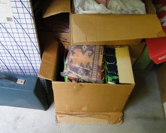 A full box of latch hooking, perfect for those cold winter days