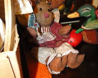 Cute as can be this Christmas Moose is
