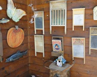 Heidi did an amazing job with the washboard wall