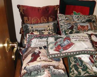 Beautiful, handmade Christmas Pillows