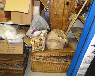 Wicker baskets, fabric and much more