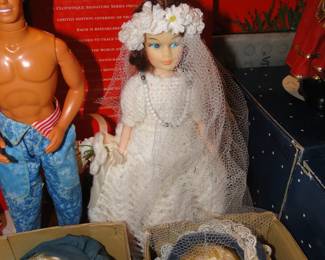 Bridal doll, and Ken Doll