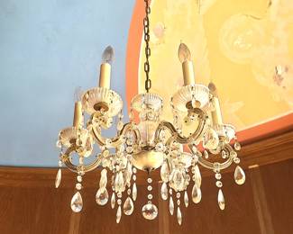 Nine vintage made in Germany chandeliers available.