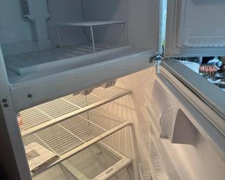 Inside fridge