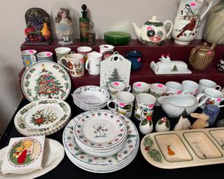 Christmas china etc