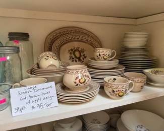 English dinnerware set