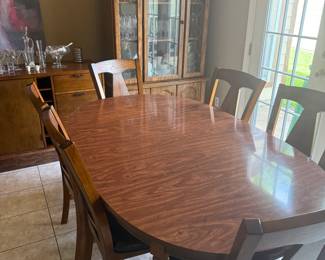 Solid wood dinning room table