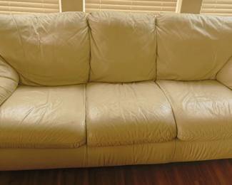 Cream leather couch final