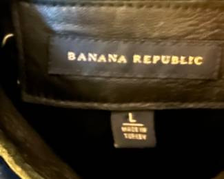 Banana Republic Leather coat