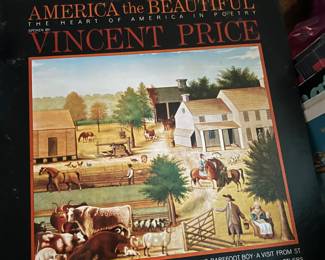 Vincent Price The heart of America in Poetry LP