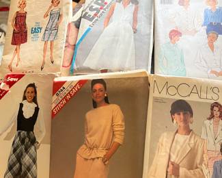 Vintage sewing patterns , like new $3.00 each