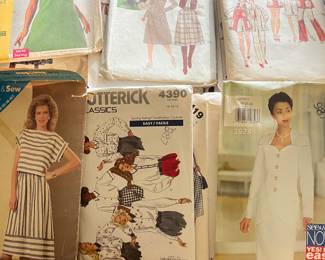 Vintage sewing patterns, like new $3.00 each