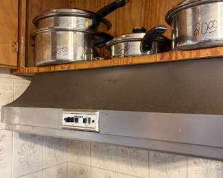 Set of stainless steif century modern cookware