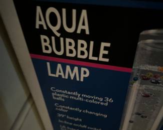 Aqua bubble lamp