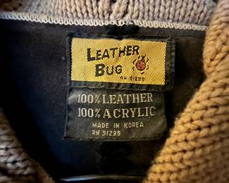 Leather bug sweater
