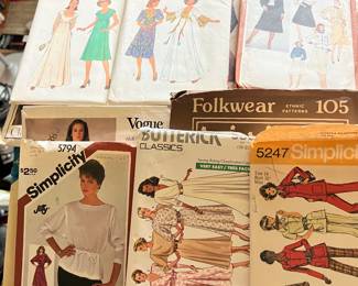 Vintage patterns, like new, $3.00 each