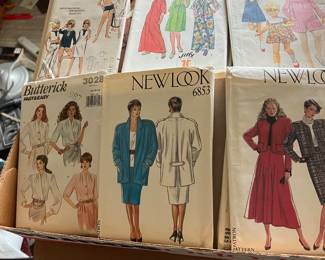 Vintage sewing patterns, like new $3.00 each