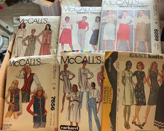 Vintage sewing patterns, like new. $3.00 each