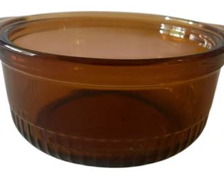Anchor Hocking Fire King Amber Dish