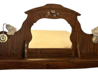 Ornate Wood King Headboard