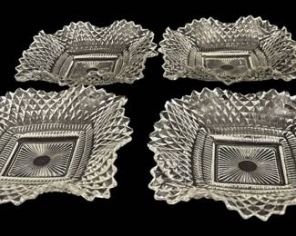 Indiana Glass Diamond Point Candy Dishes