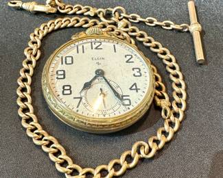 Elgin Gold Pocket Watch. 