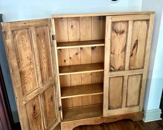 Rustic Farmhouse Pine Cabinet