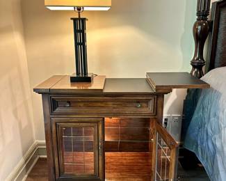 Midlevel Vintage Wood Cabinet/ Bar Server