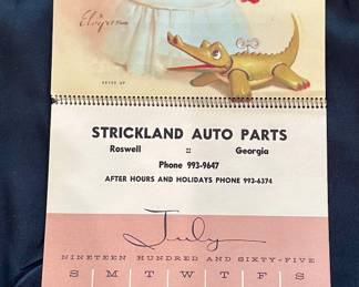 Pin Up Calender for Auto Parts Store In Roswell, GA.