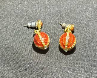 Faberge Egg Inspired Earrings 