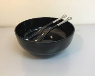 Towle Sterling Mounted Bowl and 2 spoons with sterling handles $150