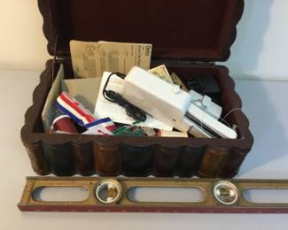 Box with sewing supplies $20