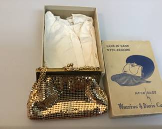 Vintage Whiting & Davis Co. Mesh bag, not used has original box. A real Gem! $125