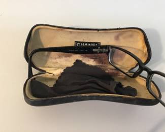 Vintage Chanel reading glasses with case $200