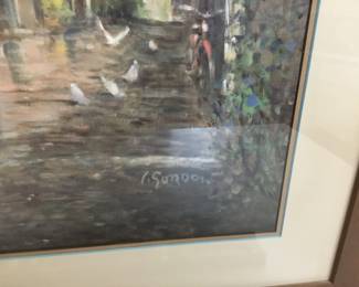 197 “Morning in Tuscany” by L Gordon, 42/1200. signed and numbered with certificate $225